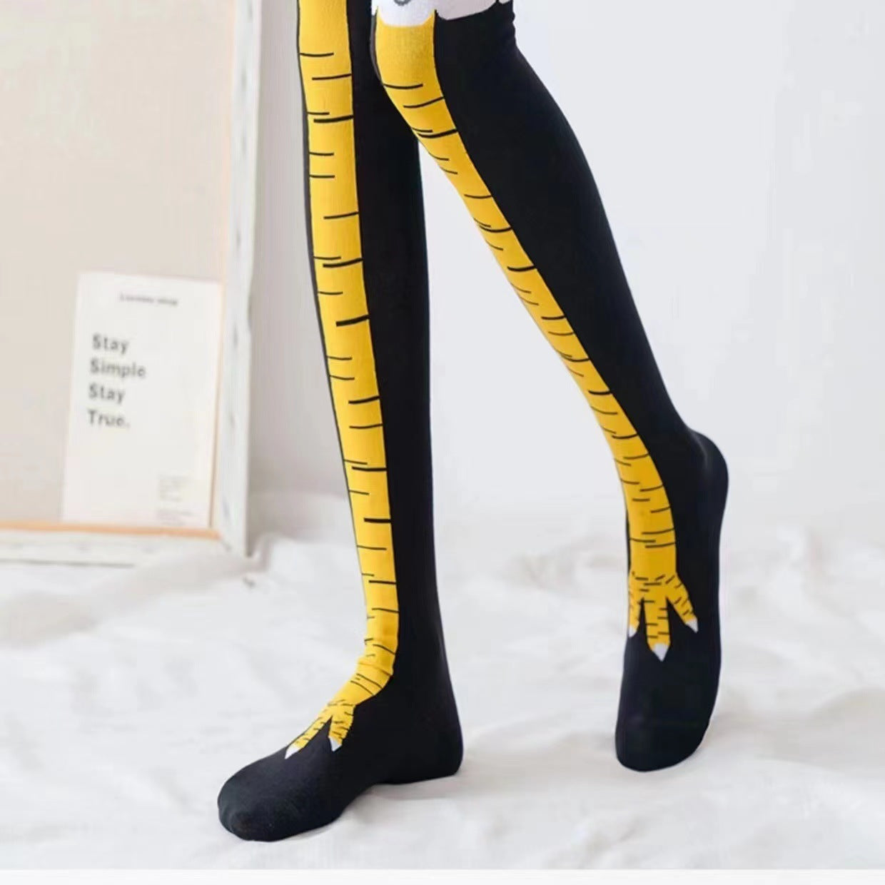 Wholesale 10pcs Chicken claw socks funny Socks Socks Valentine's Day birthday gift ostrich mid-calf ins long